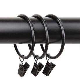 2" Inside Diameter Ring with Clip (Set of 10) - Black
