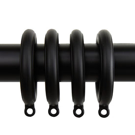 1-13/16" Poly Resin Curtain Eyelet Rings (Set of 10) - Black