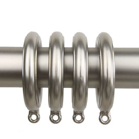 1-13/16" Poly Resin Curtain Eyelet Rings (Set of 10) - Satin Nickel