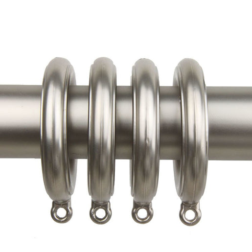 1-13/16" Poly Resin Curtain Eyelet Rings (Set of 10) - Satin Nickel