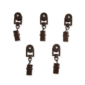 10 Sliders for CH track Traverse Rods - Cocoa