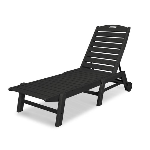 Nautical Chaise with Wheels - Black