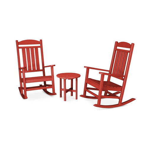Presidential Three-Piece Rocker Set - Sunset Red