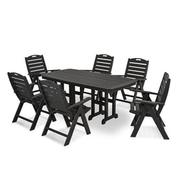 Nautical Seven-Piece Dining Set - Black