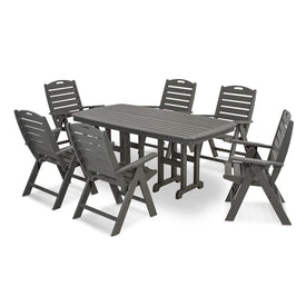 Nautical Seven-Piece Dining Set - Slate Gray