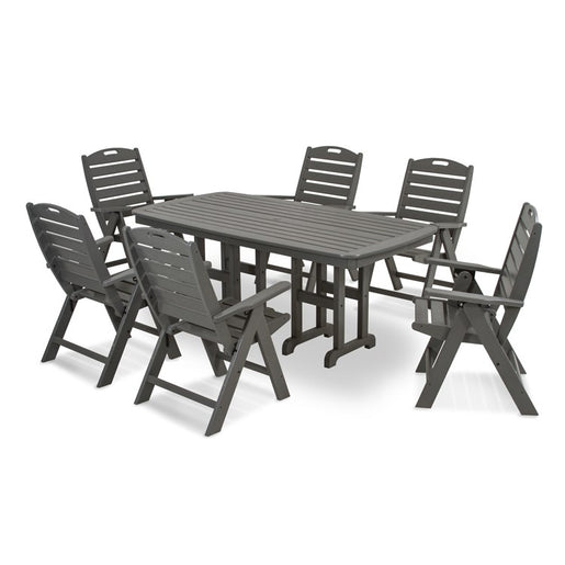 Nautical Seven-Piece Dining Set - Slate Gray