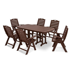 Nautical Seven-Piece Dining Set - Mahogany