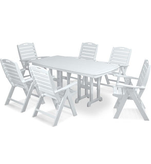 Product Image: PWS125-1-WH Outdoor/Patio Furniture/Patio Dining Sets