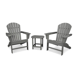 South Beach Adirondack Three-Piece Set - Slate Gray