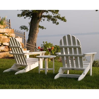 Classic Folding Adirondack Three-Piece Set - White