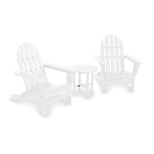 Classic Folding Adirondack Three-Piece Set - White