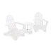 PWS214-1-WH Outdoor/Patio Furniture/Outdoor Chairs