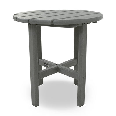 Round 18" Side Table - Slate Gray