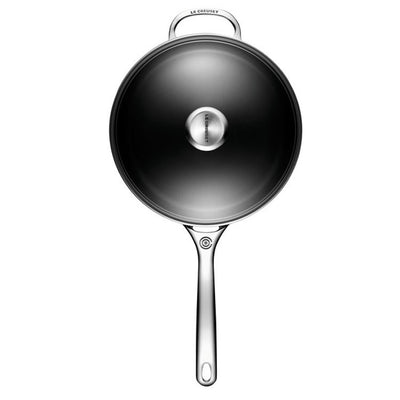 Toughened Nonstick PRO 4.25-Quart Saute Pan with Helper Handle & Glass Lid