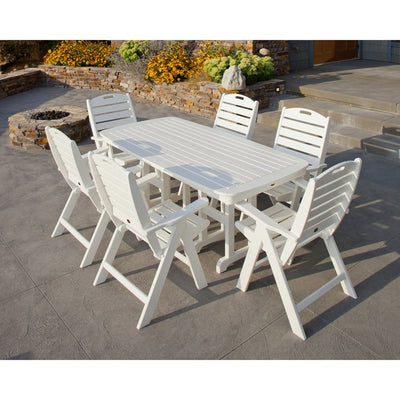 Nautical Highback Chair - White
