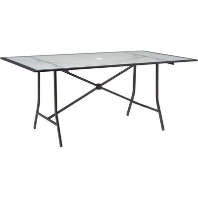Lavallette Seven-Piece Dining Set with 66" x 38" Glass-Top Table