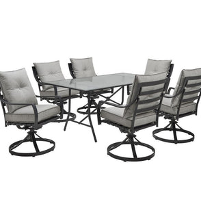 Product Image: LAVDN7PCSW-SLV Outdoor/Patio Furniture/Patio Dining Sets