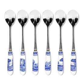 Spode Blue Italian Teaspoons Set of 6