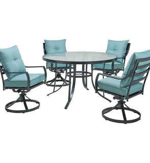 Product Image: LAVDN5PCSWRD-BLU Outdoor/Patio Furniture/Patio Dining Sets