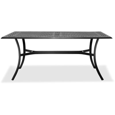 Lisbon Seven-Piece Set with 39" x 68" Cast-Top Dining Table in Tan