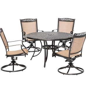 Product Image: FNTDN5PCSWC Outdoor/Patio Furniture/Patio Dining Sets