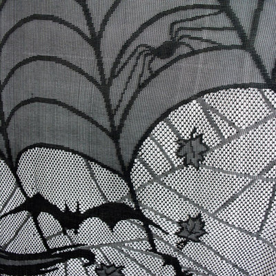 Happy Halloween Lace Window Panel