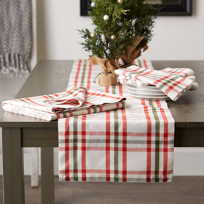 Nutcracker Plaid 14" x 72" Table Runner