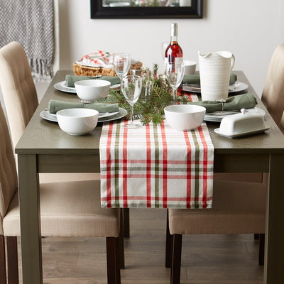 Nutcracker Plaid 14" x 72" Table Runner
