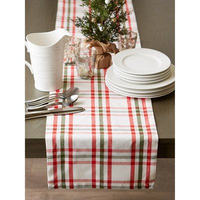 Nutcracker Plaid 14" x 72" Table Runner