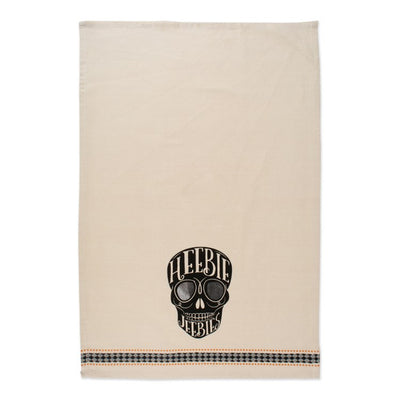 Skeleton Embellished Dish Towels Set of 3 Assorted