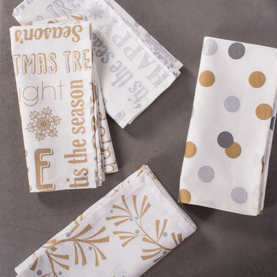 Metallic Confetti Napkins Set of 6