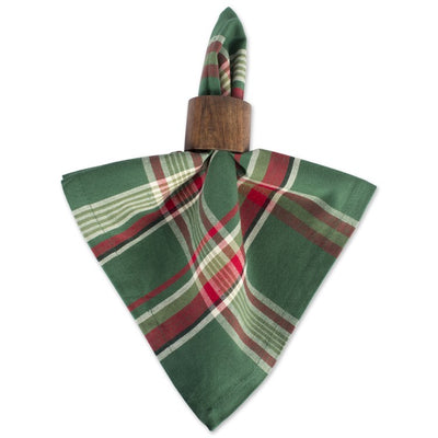 Dark Green Plaid Napkins Set of 6