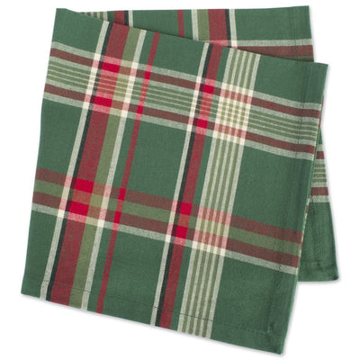 Dark Green Plaid Napkins Set of 6