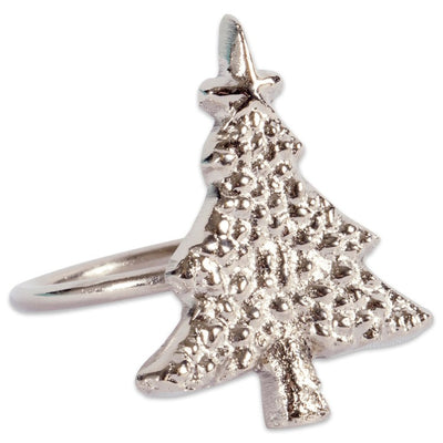 Christmas Tree Napkin Rings Set of 6