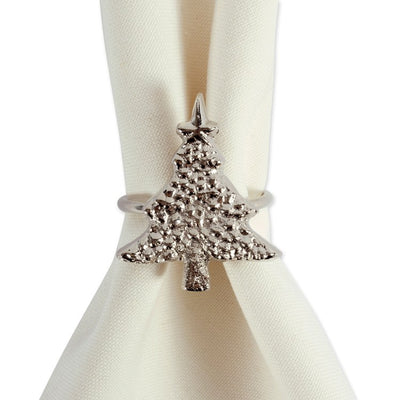 Christmas Tree Napkin Rings Set of 6