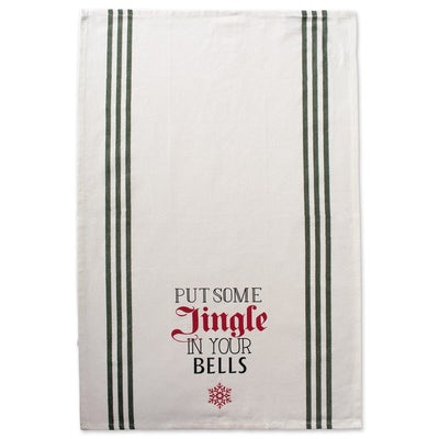 Stag Christmas Print Dish Towels Set of 3 Assorted