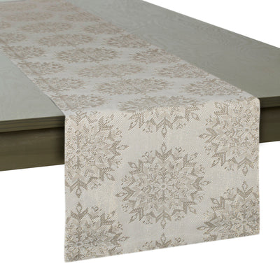 Winter Sparkle Jacquard 14" x 72" Table Runner