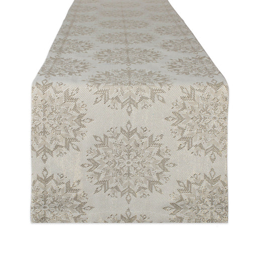 Winter Sparkle Jacquard 14" x 72" Table Runner