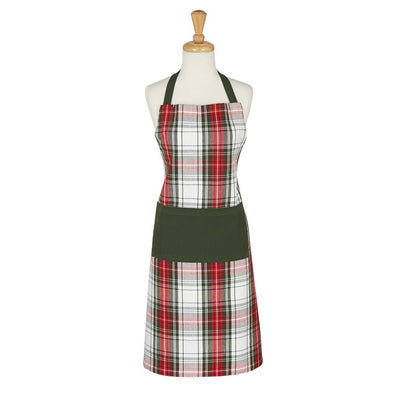 Christmas Plaid Chef Apron