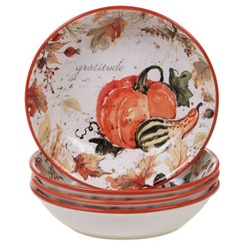 Harvest Splash Soup/Pasta Bowls Set of 4
