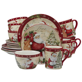 Holiday Wishes 16-Piece Dinnerware Set