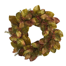 30" Fall Magnolia Berry Wreath