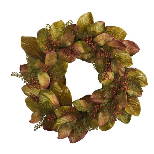 30" Fall Magnolia Berry Wreath