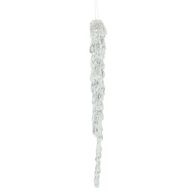 Vickerman 12" Clear Acrylic Icicle Christmas Ornament. 6 per box.