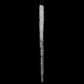 Vickerman 22" Clear Icicle Christmas Ornament, 2 per Bag