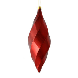 8" Wine Shiny Swirl Finials 6 Per Bag