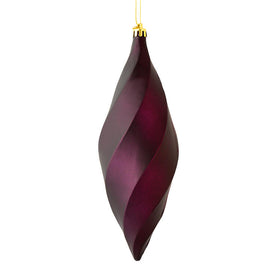 8" Plum Matte Swirl Finials 6 Per Bag