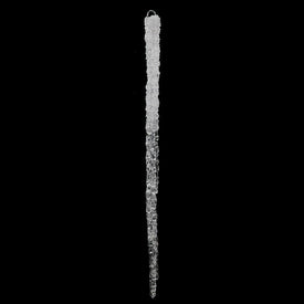 30" Clear Glitter Icicles 2 Per Bag