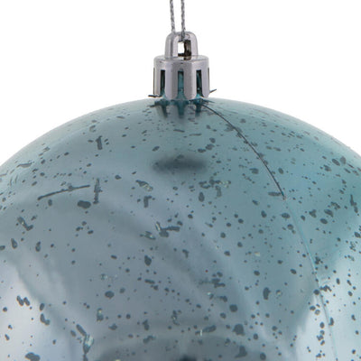 6" Baby Blue Shiny Mercury Balls 4 Per Bag