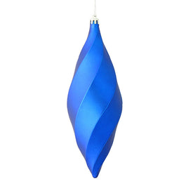 8" Blue Matte Swirl Finials 6 Per Bag